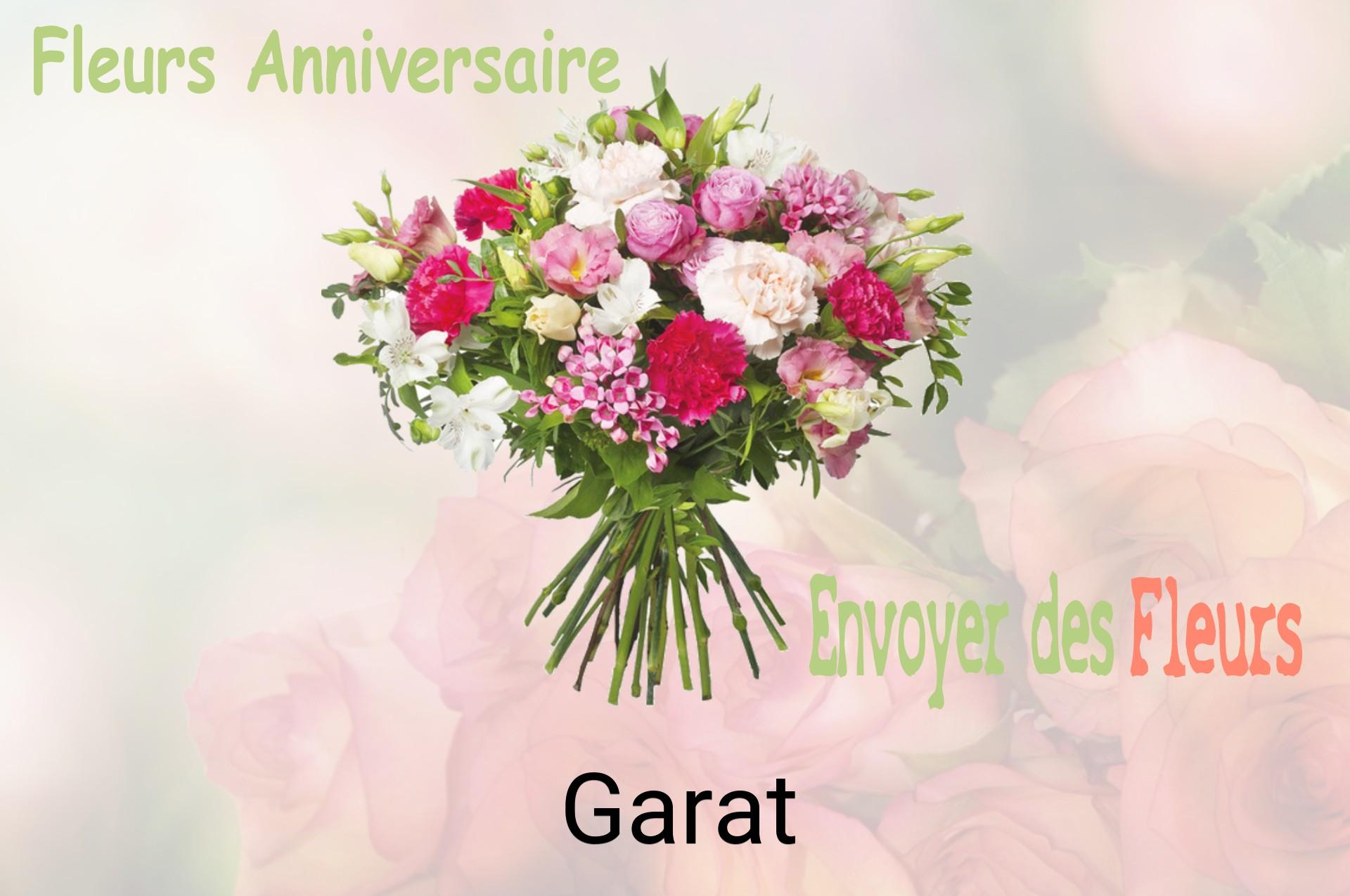 Bouquet de fleurs d’anniversaire livré à Garat