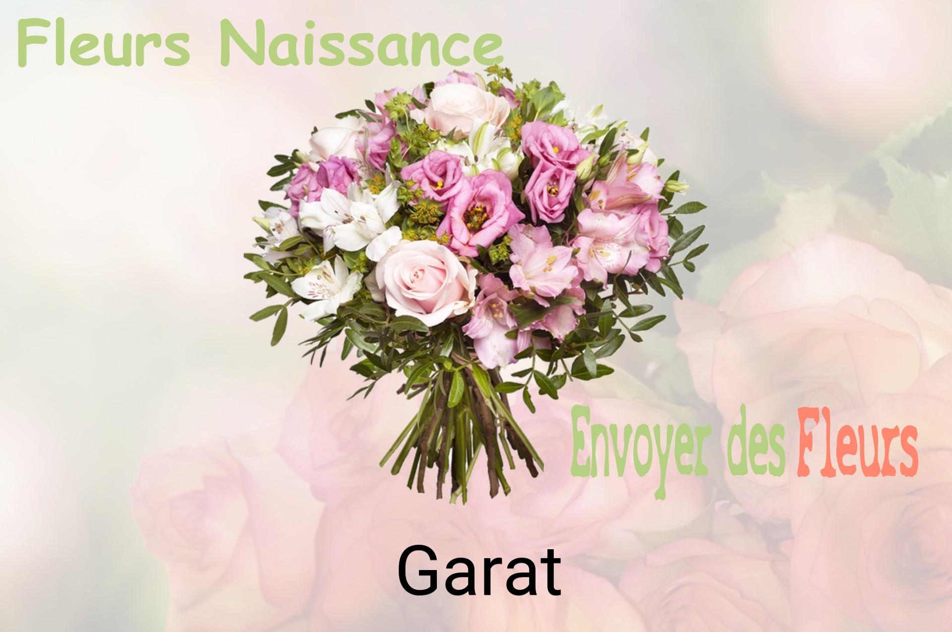 Bouquet de fleurs de naissance livré à Garat